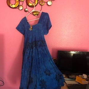 Beautiful Blue African Print dress